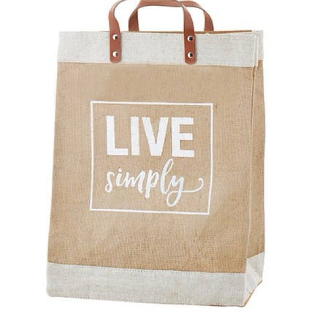 Santa Barbara Design Studio 'Live Simply' Print Farmer’s Market Tote